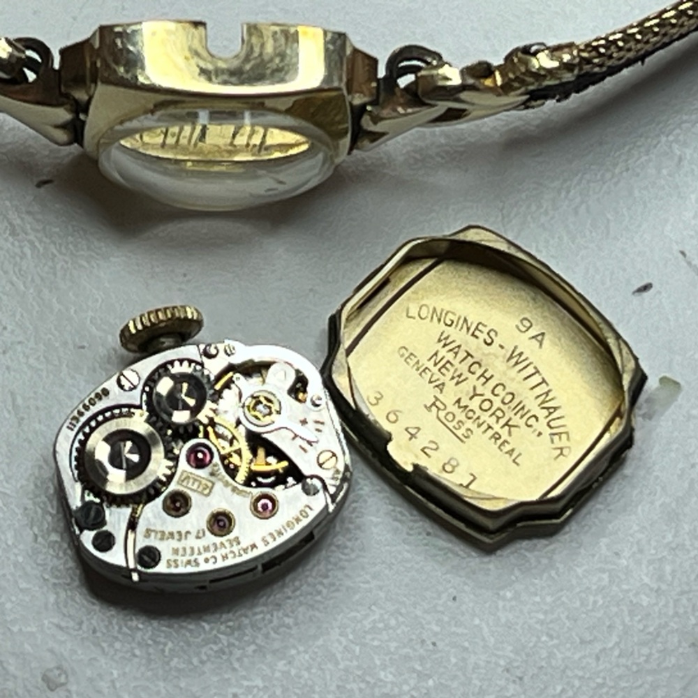 Longines mini mechanical ladies watch gold filled 10K. - Picture 14 of 15